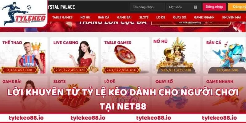 Lời khuyên từ Tỷ Lệ Kèo dành cho người chơi tại NET88